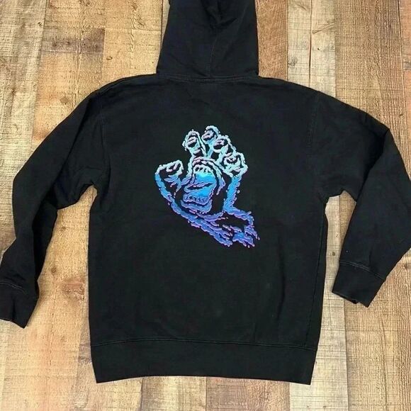 Santa Cruz Throwdown Hand Black Hoodie - Picture 6 of 7